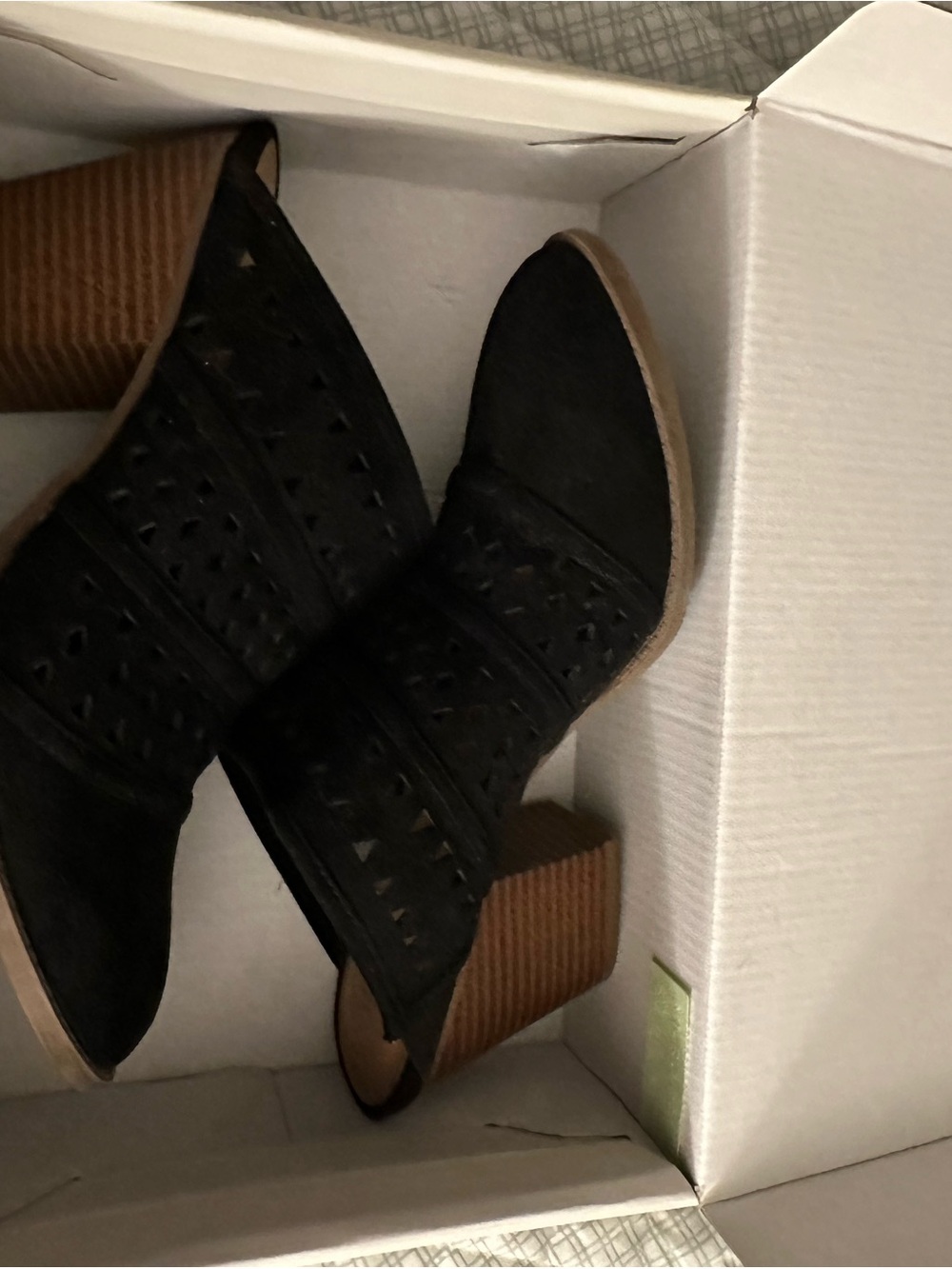 Style and Co women’s mule slide in block heal shoes in Black size 10